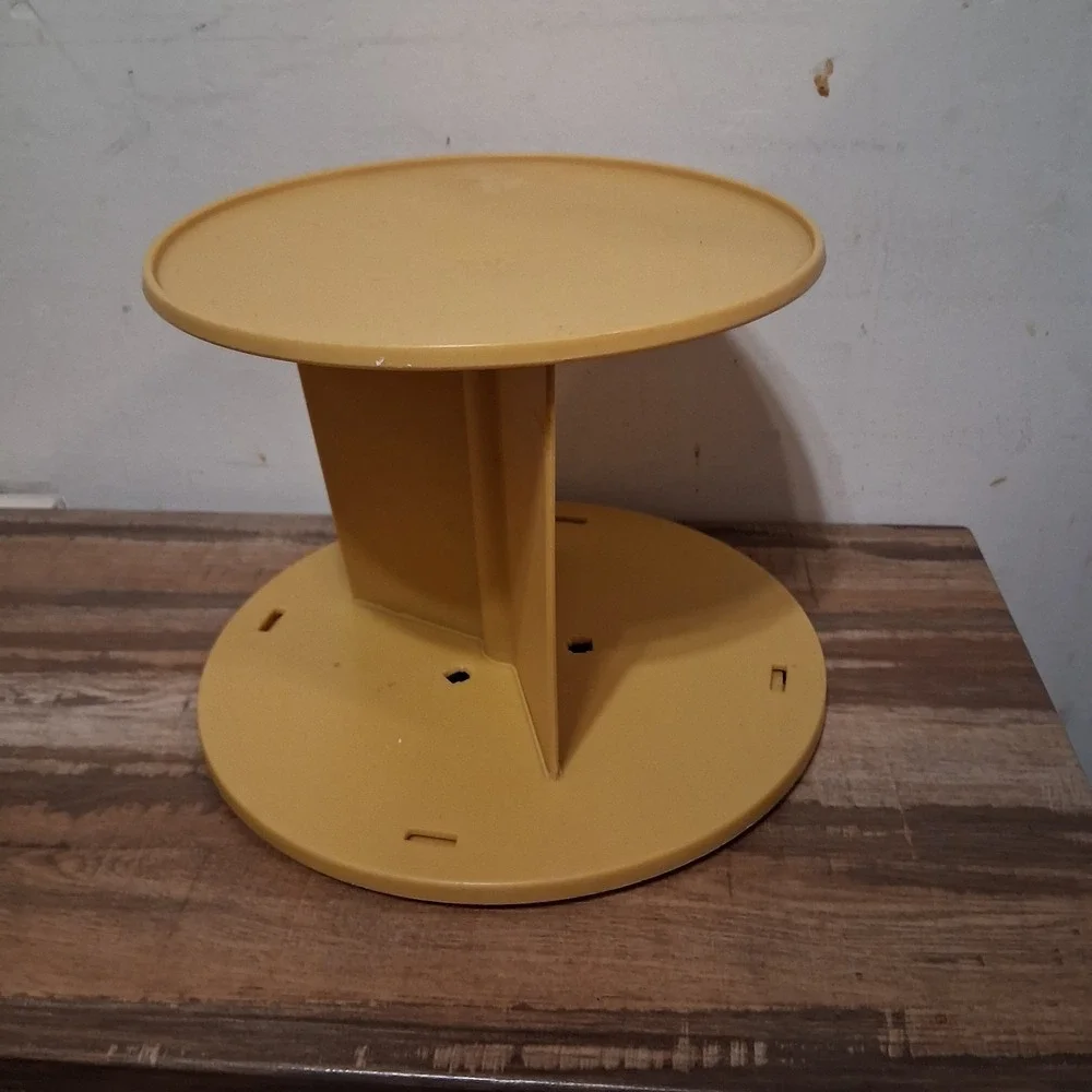Base Replacement Part Vtg Rubbermaid Lazy‎ Susan Canister Carousel Harvest Gold